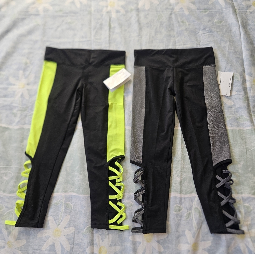 NWT bundle of 2 Woman's S2Sportswear Activewear Work Out Pants legging  Size S